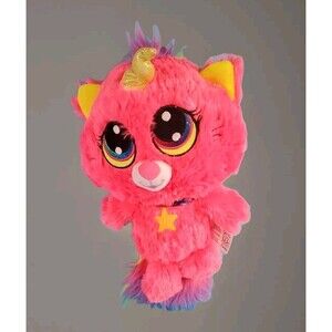 FIESTA Princess Kittycorn Plush 16" Rainbow Unicorn Pink  RAINBOW, Star